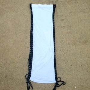 GoJane White Midi Bodycon Dress sz Medium